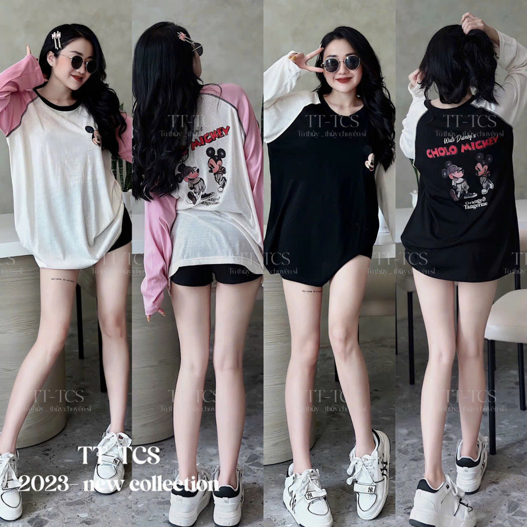 Áo thun giấy dài tay dáng rộng mie g27