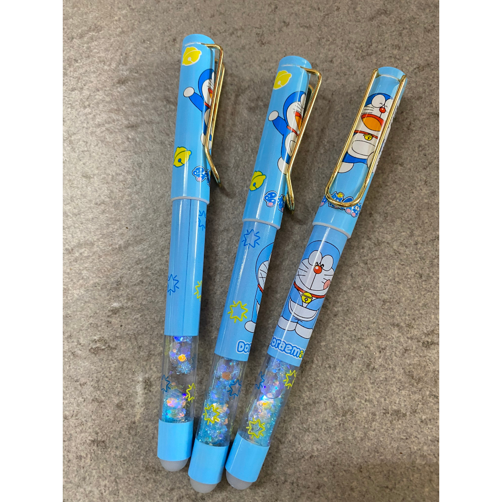 Bút máy Doraemon cắm ống mực tẩy được
