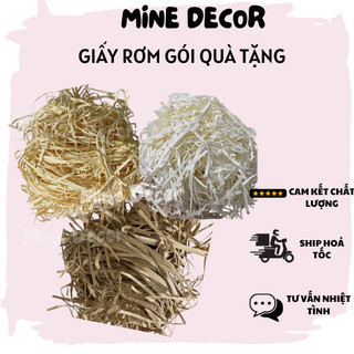 Giấy trang trí Hộp quà, giấy rơm, giấy vụn lót hộp quà tặng, lót chống shock trong hộp quà