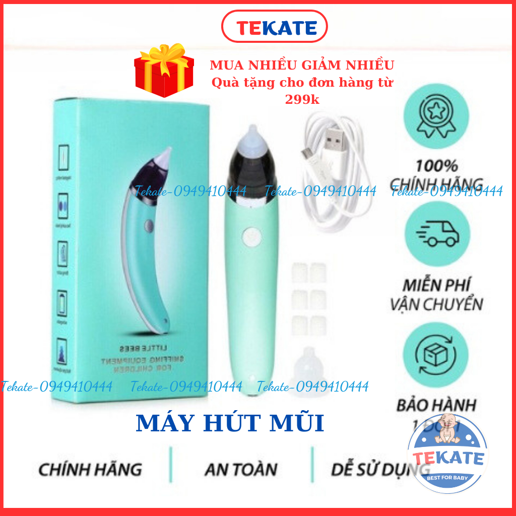 Máy hút mũi hút đớm cho bé Little Bee, đầu hút Silicon Lực hút mạnh-Khoaibabies