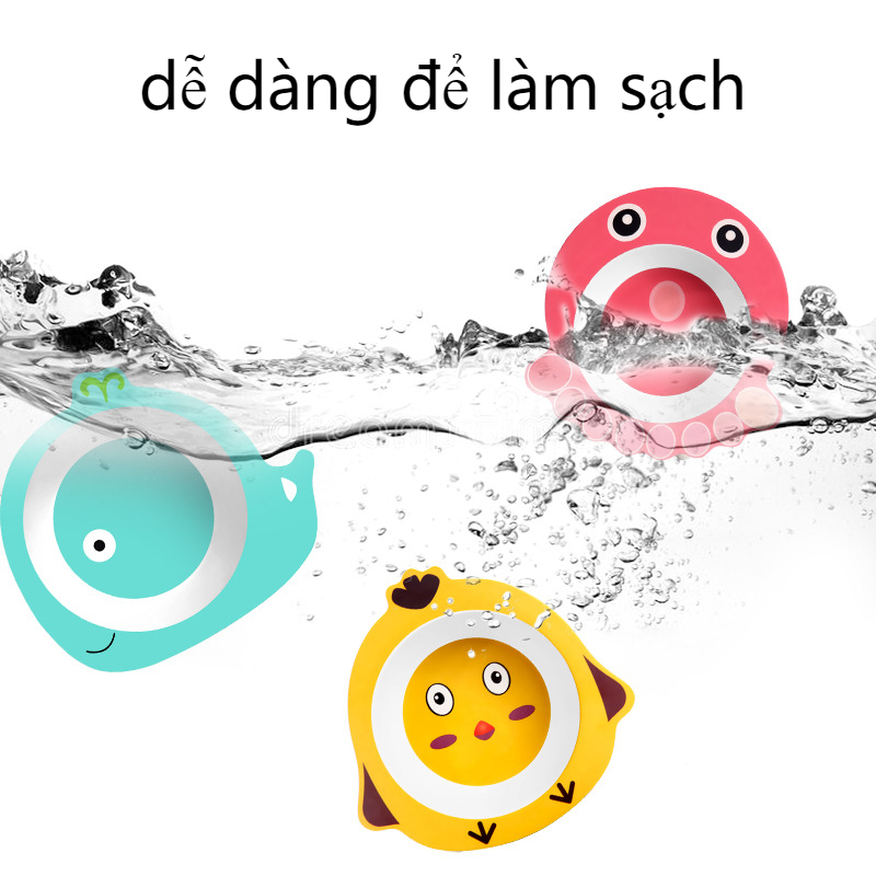 Bát Ăn Dặm Sợi Tre, Cao Cấp, Họa Tiết Hình Thú Ngộ Nghĩnh, Đáng Yêu, An Toàn Cho Bé-Khoaibies