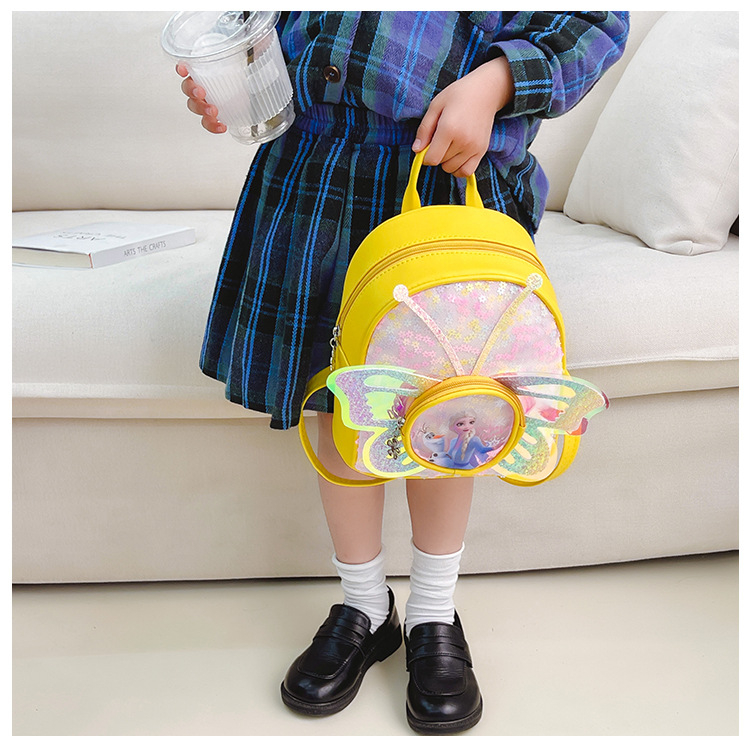 Balo Elsa nhỏ đi chơi cho bé gái 2-4 tuổi phối kim sa đính nơ xinh xắn