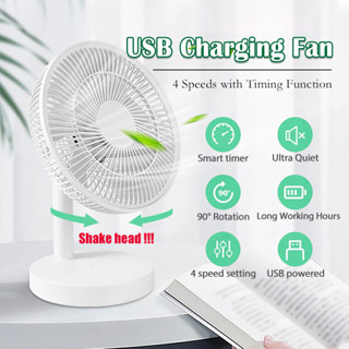 Quạt sạc điện usb để bàn di động,quạt mini cầm tay không ồn nhỏ gọn thiết kế tiện lợi,quạt văn phòng hẹn giờ thông minh