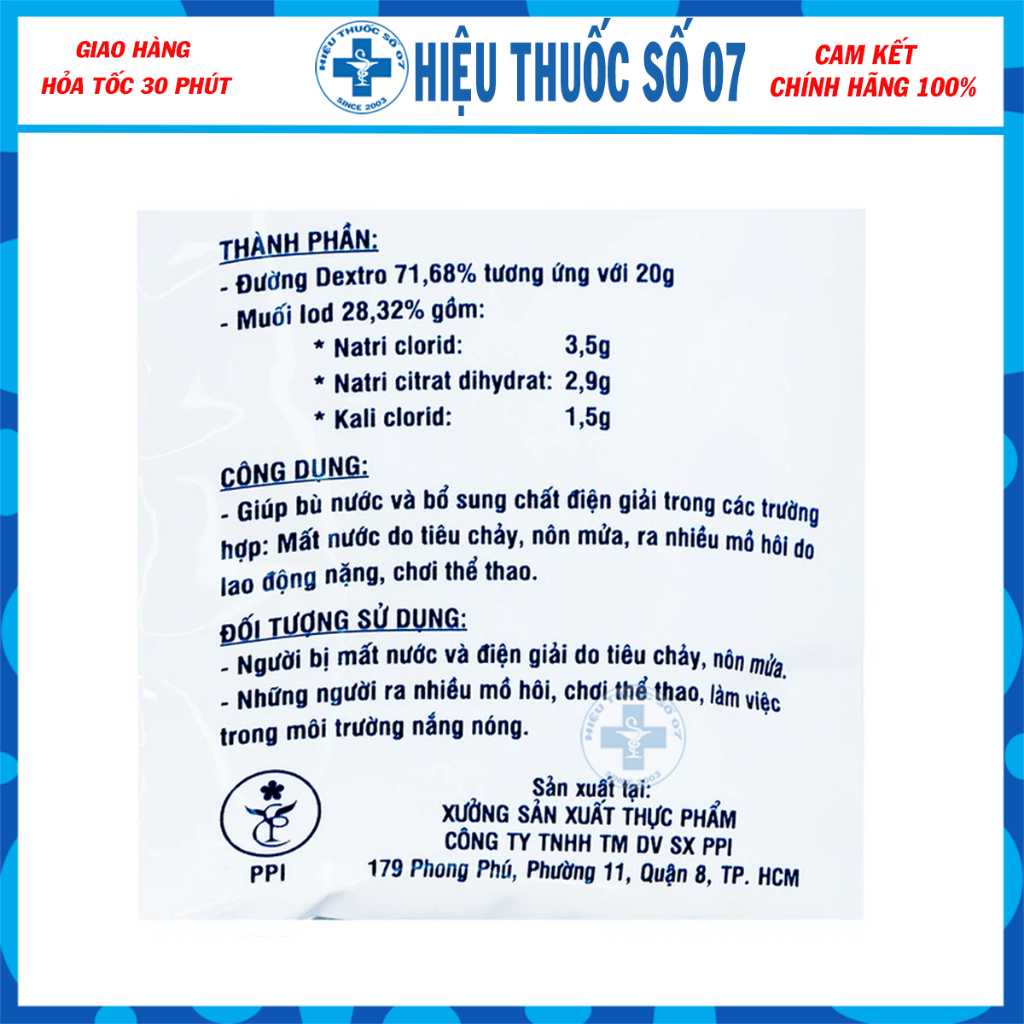 Combo 3 gói ORESOL bù nước và chất điện giải