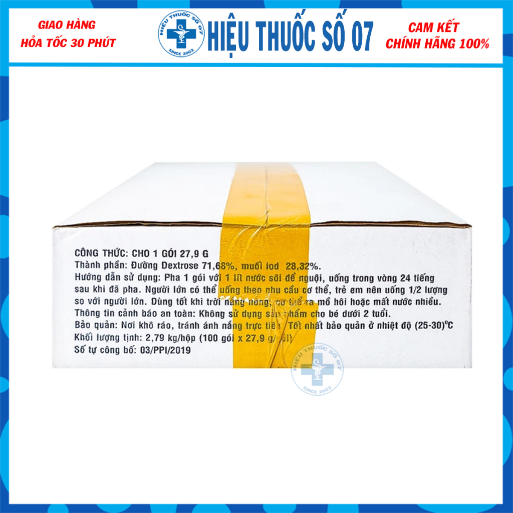 Combo 3 gói ORESOL bù nước và chất điện giải