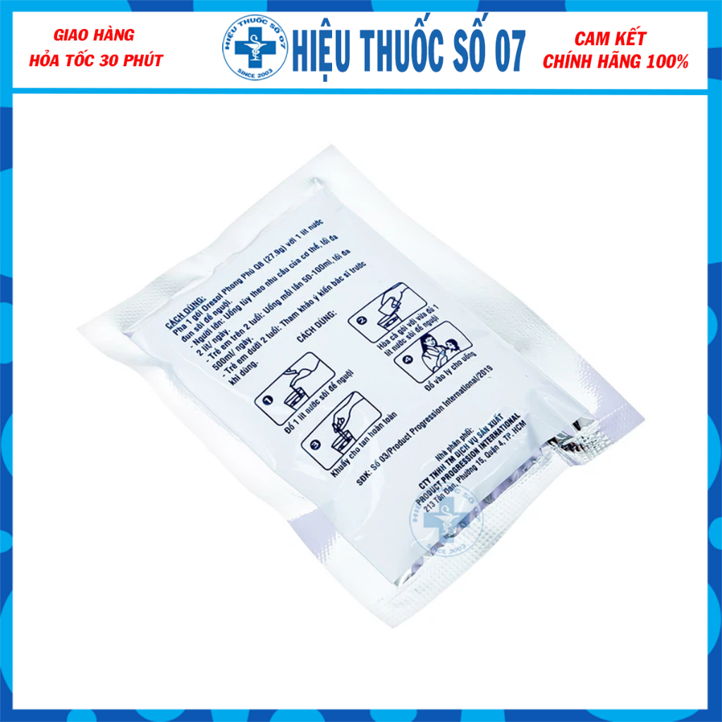 Combo 3 gói ORESOL bù nước và chất điện giải