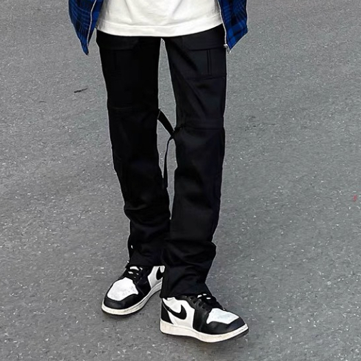 🔥 chất lượng cao🔥QHYC08 Quần pant Ống Đứng Phong Cách streetwear Cho Nam Quần pant ống rộng 2 MÉT SHOP