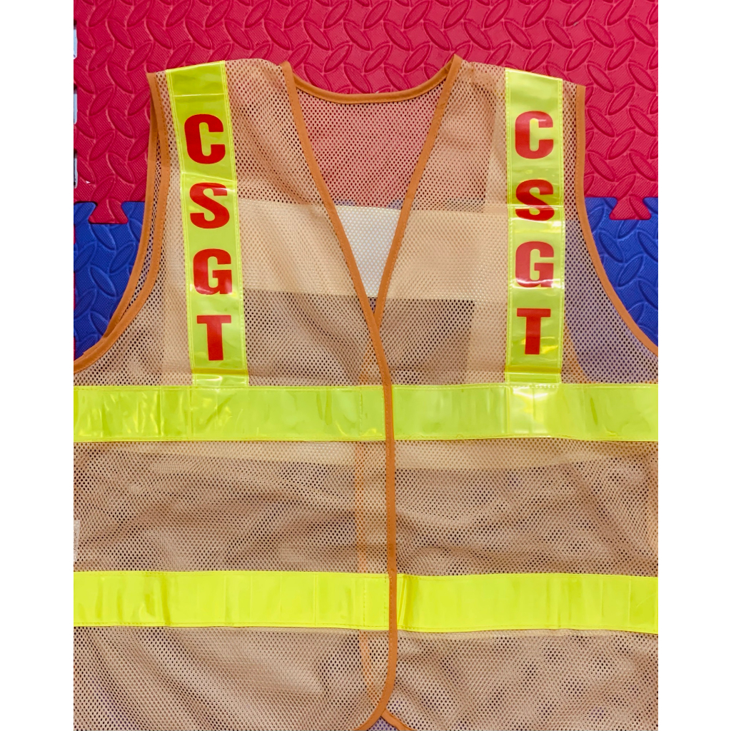Áo lưới phản quang gile CSGT, in chữ logo theo yêu cầu