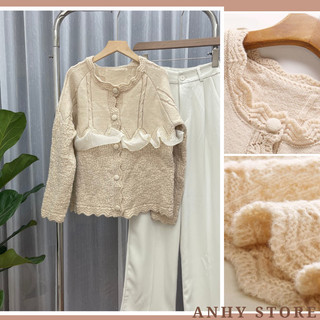 Áo cardigan Len Dệt Kim Dáng Ôm Thời Trang Mùa Thu Hàng Mới Dành Cho Bạn Nữ