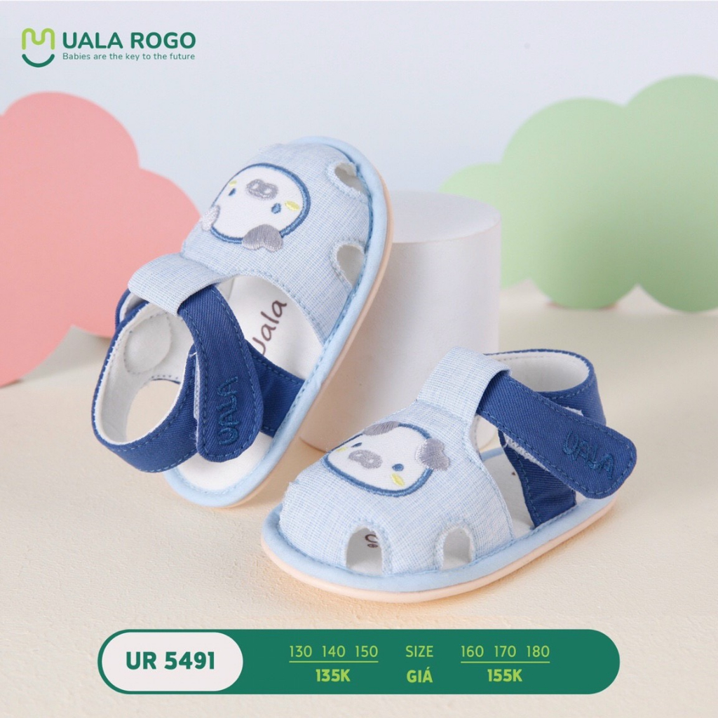 GIÀY UALA ROGO ĐẾ CAO SU NON SIÊU MỀM, CHỐNG TRƠN TRƯỢT CHO BÉ TRAI, BÉ GÁI