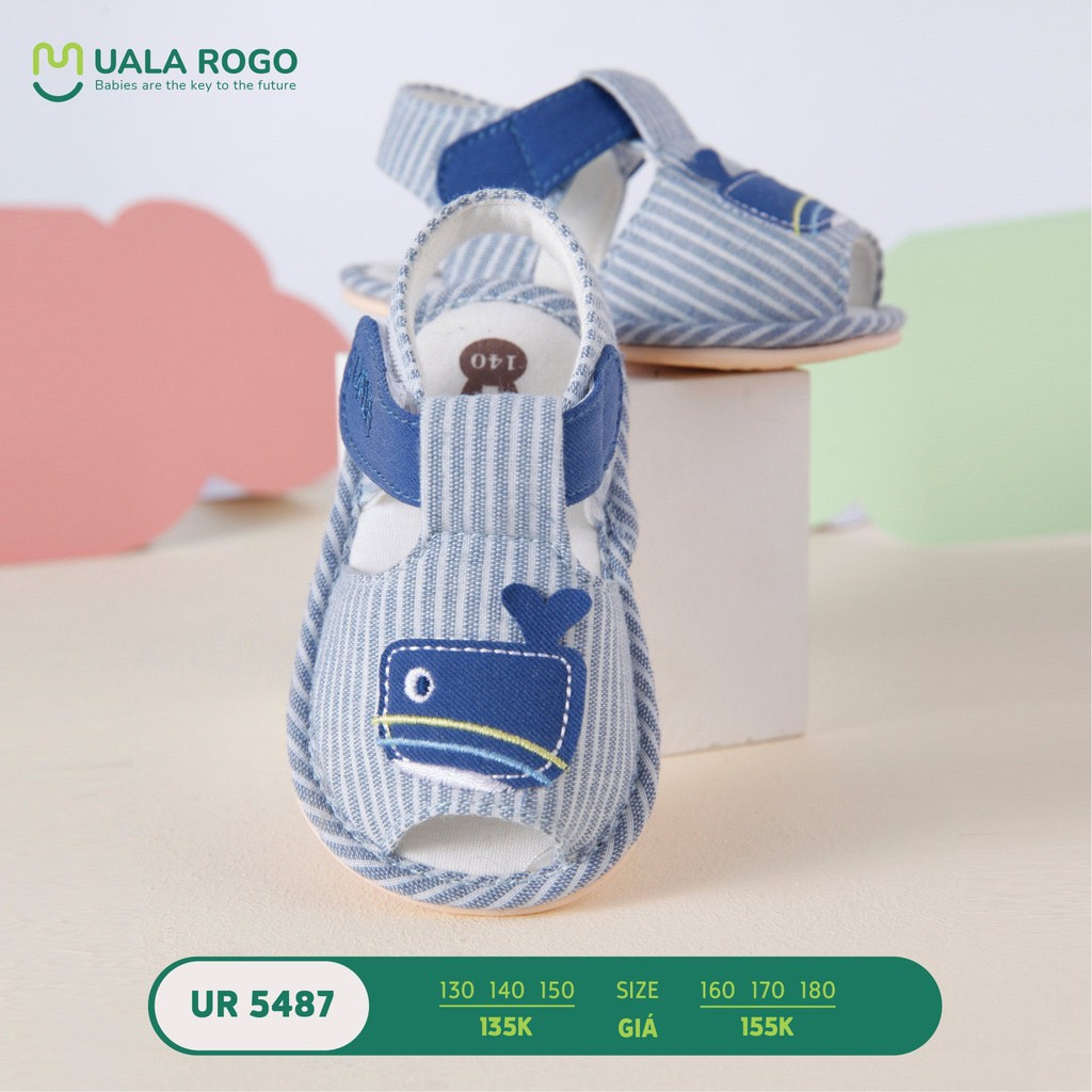 GIÀY UALA ROGO ĐẾ CAO SU NON SIÊU MỀM, CHỐNG TRƠN TRƯỢT CHO BÉ TRAI, BÉ GÁI