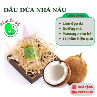 Dầu dừa,dầu dừa nguyên chất dưỡng mi,tóc nhà nấu 500ml,1 lít