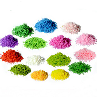  Gói 20g bột nhựa màu bông xốp hạt lớn mô phỏng rêu hoa tuyết cỏ trang trí tiểu cảnh sa bàn 