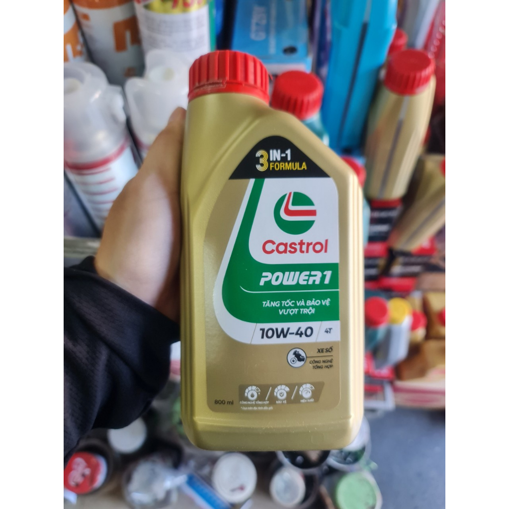 Dầu nhớt Castrol Power 1 4T 10W40 Xe ga/Xe số - Chính Hãng
