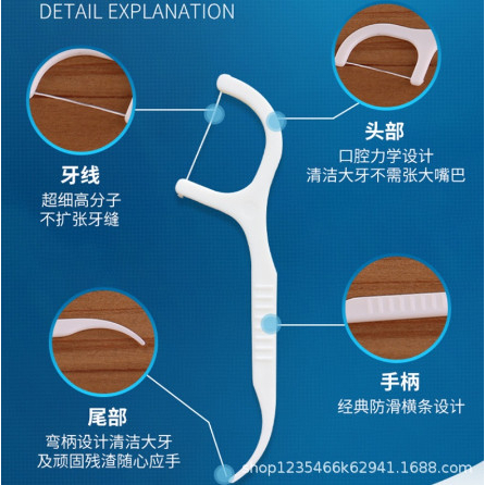Set 3 Hộp 150 Chiếc Tăm Chỉ Nha Khoa Cao Cấp