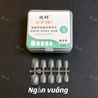 Móng úp siêu mỏng làm nailbox L M S (3 SZIE)