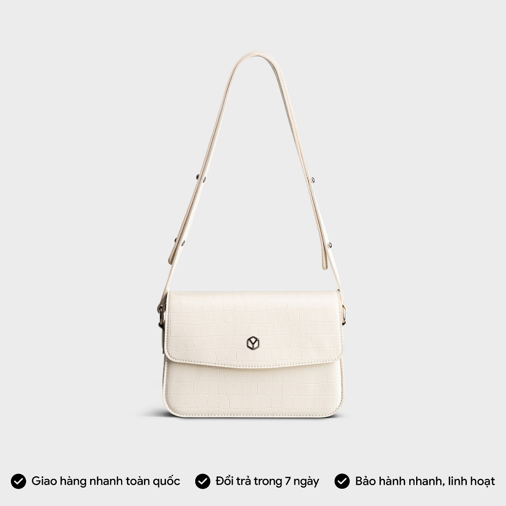 Túi đeo chéo da nữ nắp gập khóa nam châm Yuumy Seasand YN175