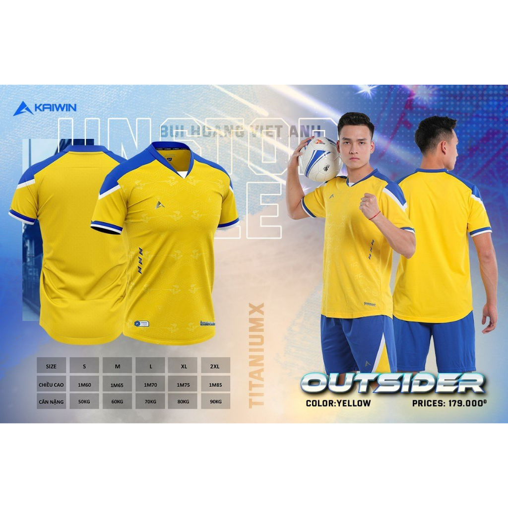 Bộ Đồ Thể Thao Tự Thiết Kế Kaiwin Sport Outsider Chính Hãng Cao Cấp