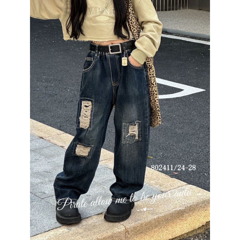 Quần Jean cao cấp cho bé gái hàng Quảng Châu CD Kids 01 không kèm đai lưng