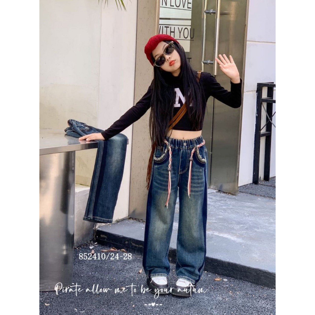 Quần Jean cao cấp cho bé gái hàng Quảng Châu CD Kids 01 không kèm đai lưng