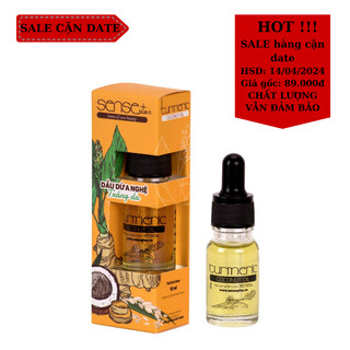 Dầu dừa nghệ sense plus dưỡng trắng da 10ml
