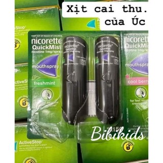 Nicorette Quick Mist Xịt cai thuố.c lá Úc
