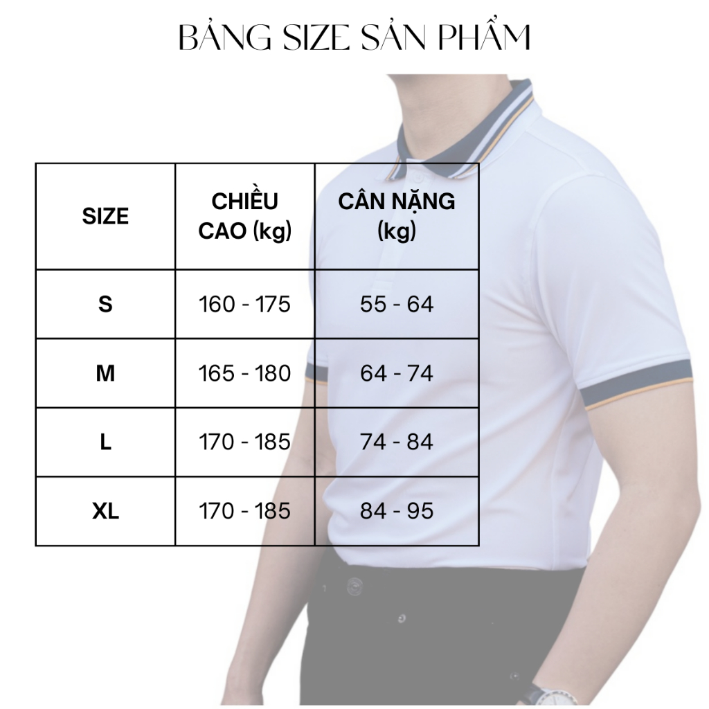 Áo thun polo nam trắng tay ngắn form slimfit HUDOMAN vải Poly Pique chống nhăn, bền màu thấm hút mồ hôi AOPOLO-008
