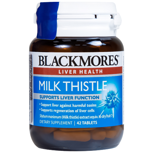 Combo viên uống giảm mỡ máu, bổ gan Blackmores Milk Thistle 7000mg và Blackmores Cholesterol Health