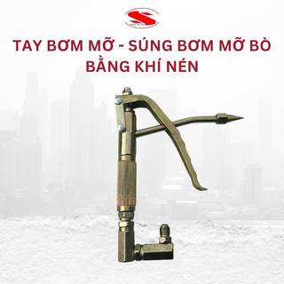 Tay bơm mỡ, súng bơm mỡ bò bằng khí nén GBM01