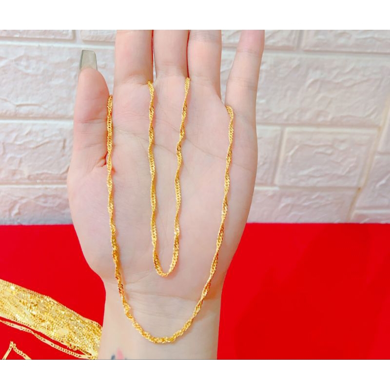 Dây chuyền xoắn vàng 6k