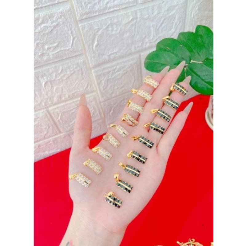 Mặt dây chuyền đá vàng 6k