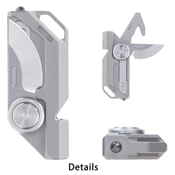 Còi đa năng EDC Tacray titanium