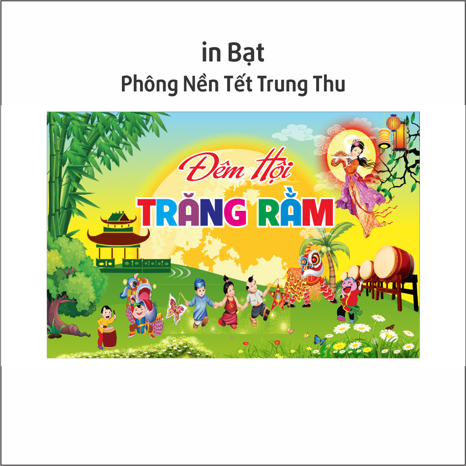 Phông nền Tết Trung Thu, Background Trung Thu_in bạt theo mẫu có đủ kích thước