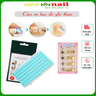 Keo dán đa nang, đế sơn mẫu Bộ 5 chiếc đế đỡ móng sơn mẫu, tập vẽ, có nam châm làm đẹp trang trí móng nail shop Hnnail