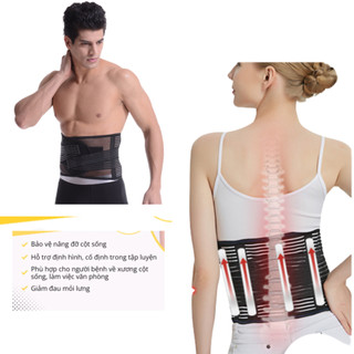 Đai Lưng Cột Sống Thoát Vị Đĩa Đệm Andego Chống Gù Lưng, Đai Nịt Chống Gù Lưng Kéo Giãn Cột Sống