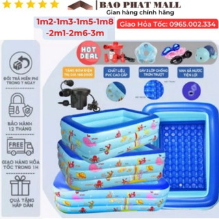 Bể bơi bốn mùa KAW chính hãng, giá rẻ, chất lượng, bền đẹp, 3 Tầng, Dày Dặn, Chống Trượt Nhiều Kích Thước