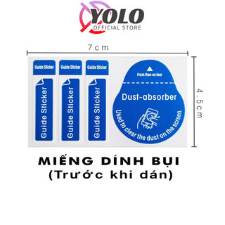 Miếng dính bụi màn hình Miếng dán lấy bụi thoại khi dán kính cường lực điện thoại