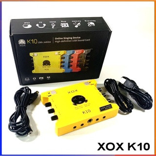 Sound card thu âm XOX K10, phiên bản đặc biệt, đẳng cấp âm thanh, hàng đẹp GiatotHN