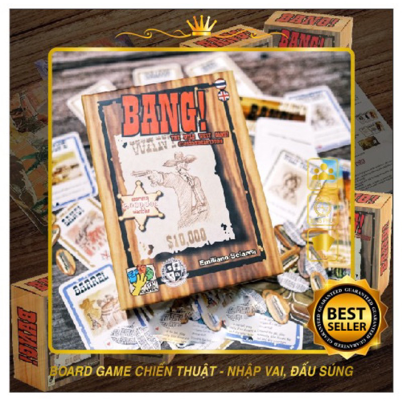 Bài Bang Dodge City hộp giấy tiện lợi tiếng việt, bài Bang! mở rộng việt hóa