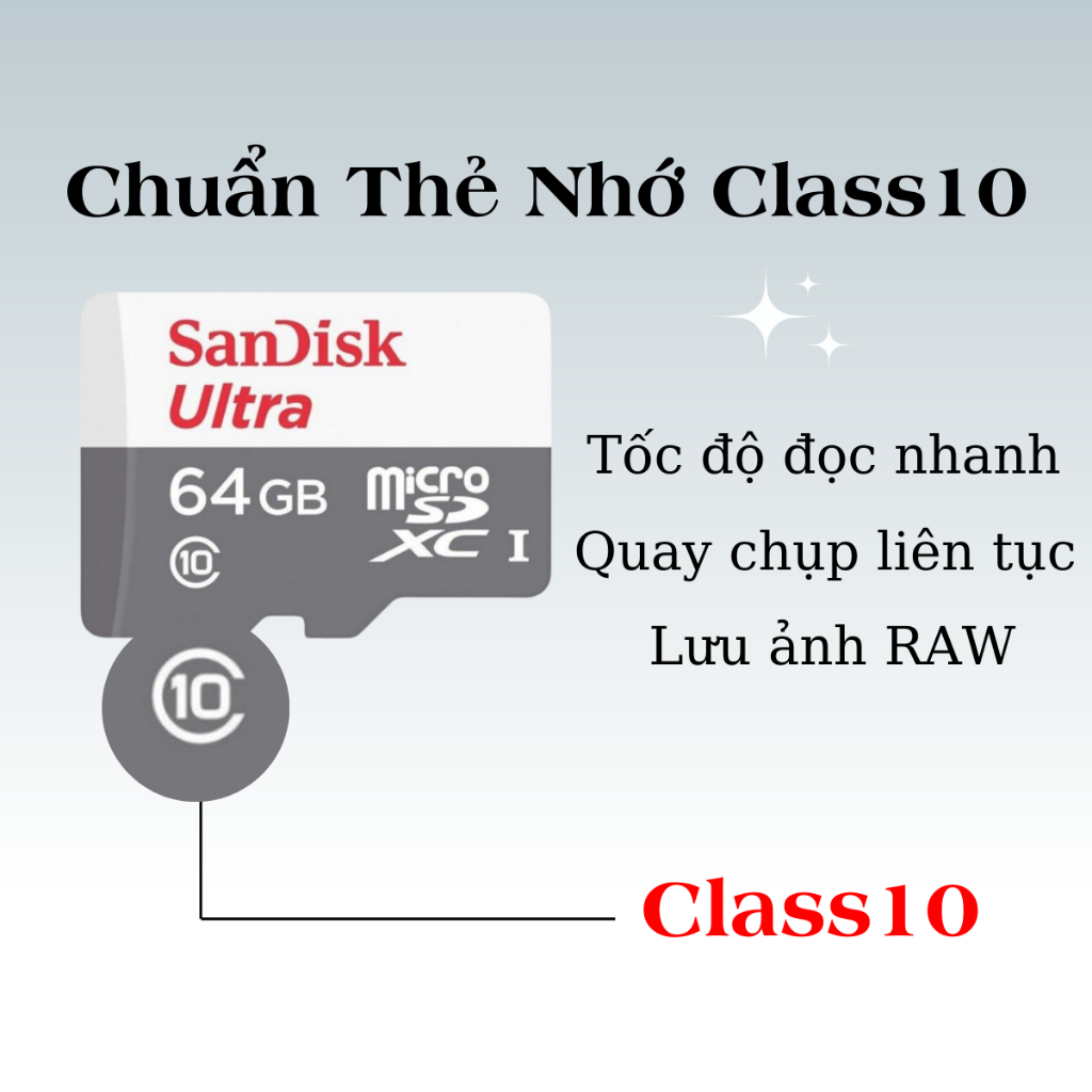 Thẻ Nhớ SanDisk Ultra 128GB /64GB /32GB Tốc Độ Cao 100mb/s, Cho Camera, Điện Thoại - Thẻ Nhớ Sandisk Chính Hãng