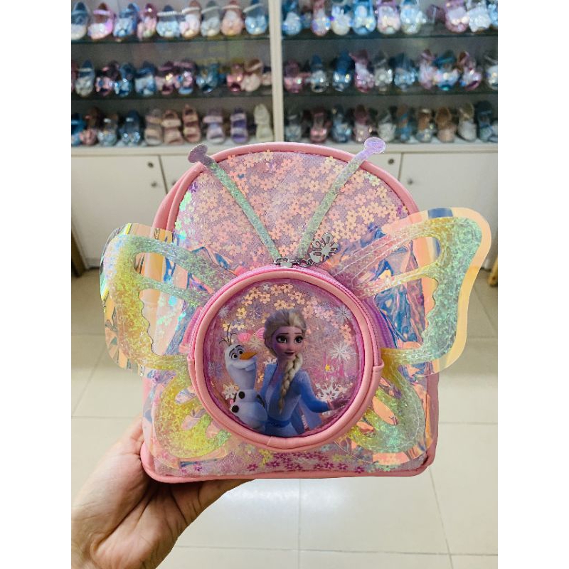 Balo Elsa nhỏ đi chơi cho bé gái 2-4 tuổi phối kim sa đính nơ xinh xắn