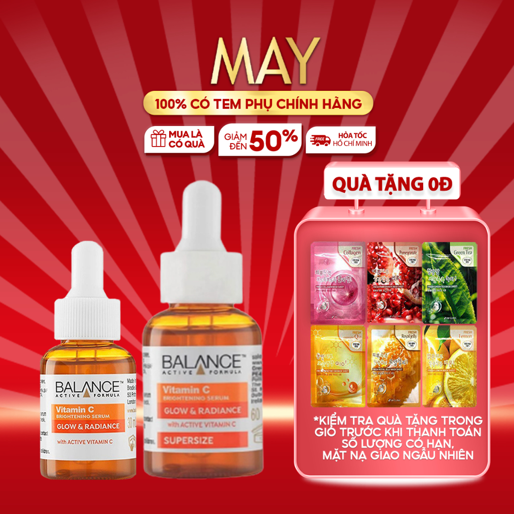 Serum Trắng Da, Mờ Thâm BALANCE VITAMIN C Active Formula Brightening 30ml