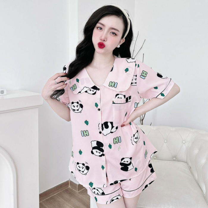 Đồ Bộ Bigsize 50-100kg Pijama Đồ Bộ Ngủ Đùi Lụa Nhật - Đùi Satin Mặc Nhà