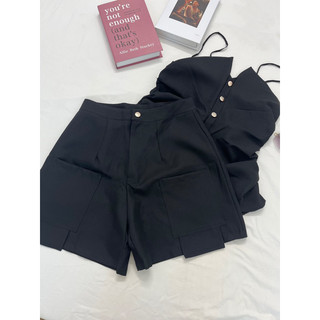 ( Ảnh thật- Ở cuối) Set 2 dây đen,trắng chiết eo, quần đùi