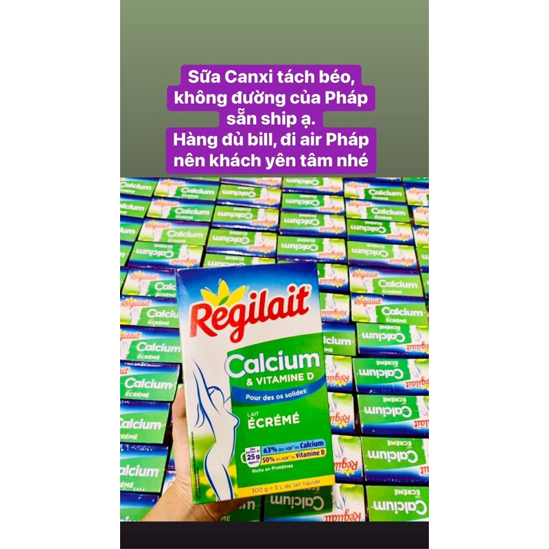 Sữa bột Canxi Régilait Calcium & Vitamin D hộp 300gr