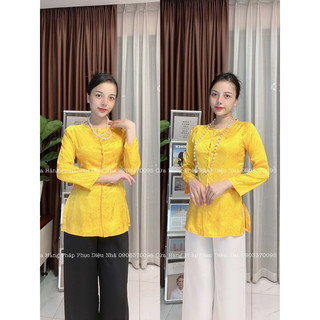 Bộ Bà Ba áo gấm quần lụa
