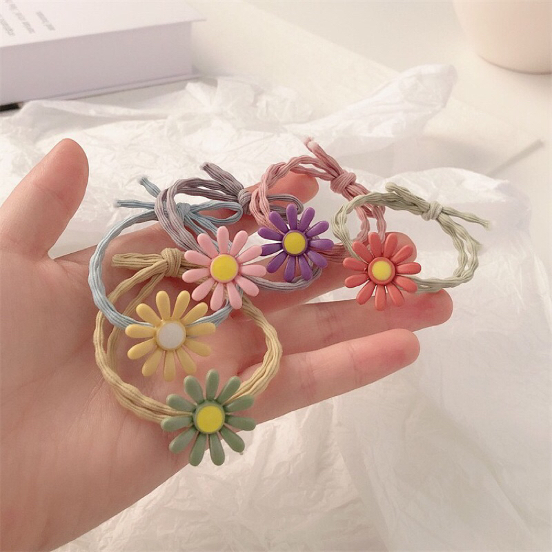 Dây buộc tóc nữ SOL hoạ tiết bông hoa xinh xắn