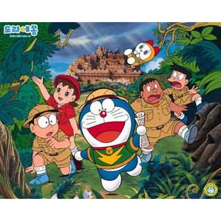 Tranh decal Đô Rê Mon Doraemon dán tường 3D [Bóc dính]