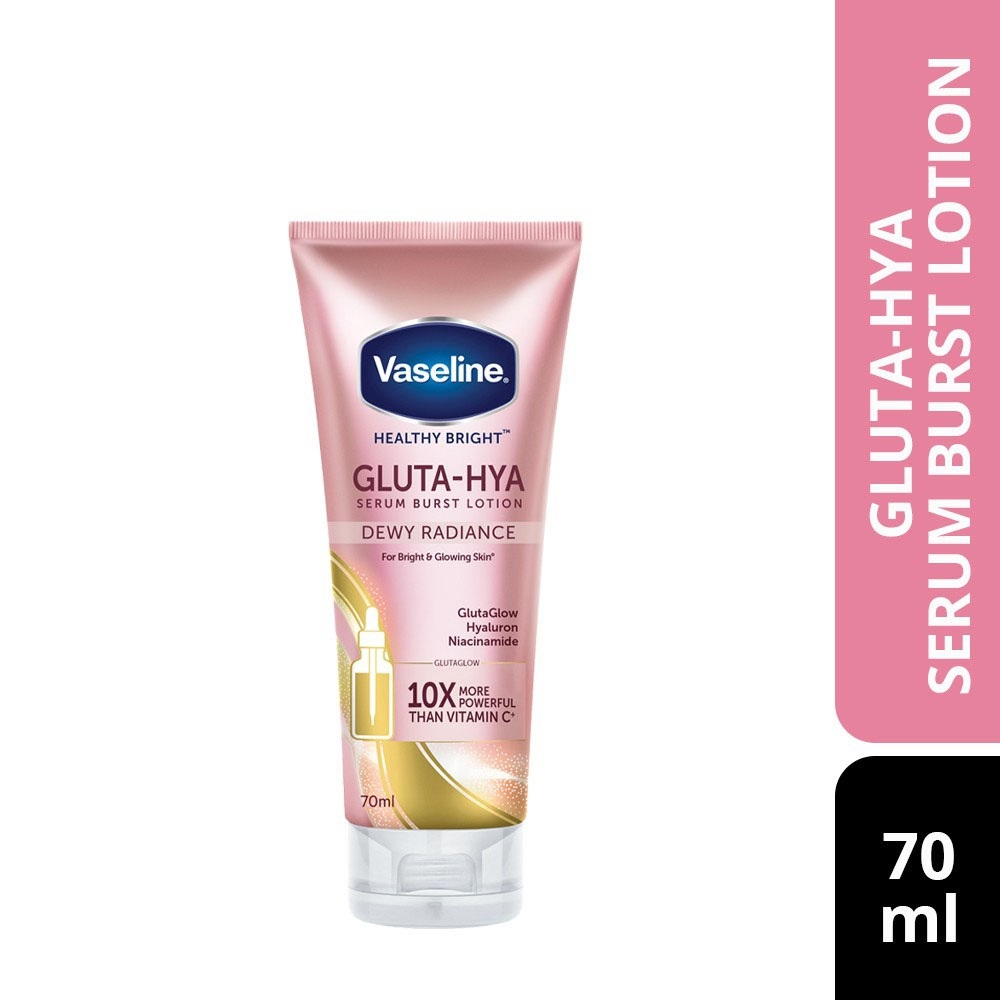 Serum Dưỡng Thể Vaseline Healthy Bright Gluta-Hya Burst Lotion Dewy Radiance 70ml