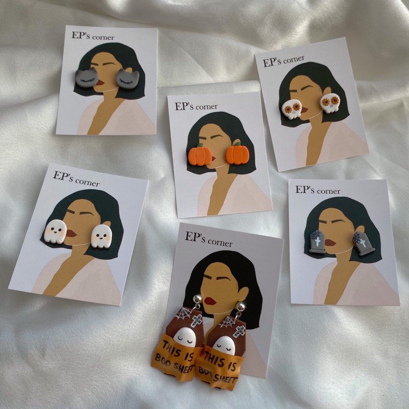 Khuyên tai đất sét nung Polymer Clay